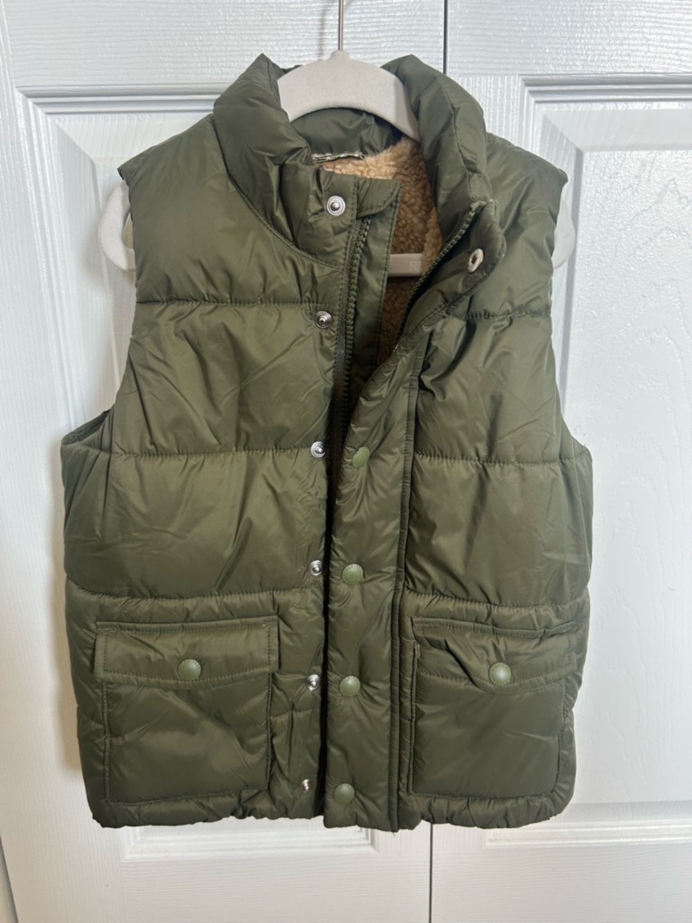 GAP Kids Olive Green Puffer Vest